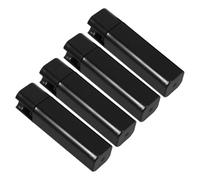 ABOOFAN 4 Pièces Accessoire pour Stores Enrouleurs Cordon Lesté Carré en Fer et Plastique Noir, Surface Lisse, pour Espaces Venteux et Chambres D'garçon et Filles