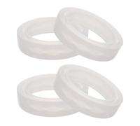 ABOOFAN 4 Pièces Anneau Diffuseur en Silicone pour Ampoule 62mm, Chauffage | Compatible Ampoule à Filament et Halogène, Design Compact, Laisse, Chambre et Veilleuse