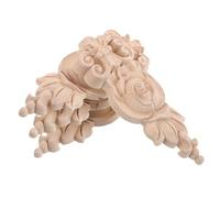 ABOOFAN 4 pièces Appliques Sculptées Non Peintes Lot de Décorations pour Meubles Armoire et Porte Détails Artistiques Élégants pour Décor Vintage Européen