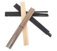 ABOOFAN 4 Pièces Bamboo Fan Frame Ribs Kit Unfinished Folding Handheld Bamboo Hand Fans with Smooth Folding Mechanism for DIY Crafting and Traditional Chinese Style