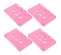 ABOOFAN 4 Pièces Boîte de Rangement Cassette Vintage avec Bandes Magnétiques Vierges sans Noyau Décoration Rétro pour Organiser et Protéger Vos Enregistrements