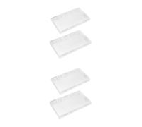ABOOFAN 4 Pièces Couvercle de Protection pour Interrupteur Double Étanche | ABS Blanc, Pose Adhésive sans Perçage, Bords Serrés, pour Salles de Bain Familiales et Milieux Humides