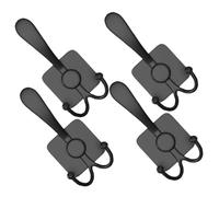 ABOOFAN 4 Pièces Crochet Mural Alliage Aluminium Crochet Décoratif Multifonction Noir pour Salle de Bain Cuisine et Chambre Patère Murale Robuste pour Rangement et Suspension