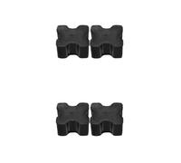 ABOOFAN 4 Pièces Entretoise de Rehausse Suspendre en Caoutchouc Noir pour | Chocs Vibrations, Installation Simplifiée, Positions de Boulons Standard, Usage 20 à 80 °c