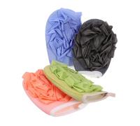 ABOOFAN 4 pièces Exfoliants Double-face Pour Gommage Corps Lavables Épaissis Pour Nettoyage Dos Cou Soins Corps Serviette Exfoliante Adaptée à Tout Gel