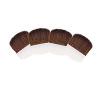 ABOOFAN 4 pièces Pinceaux Maquillage Petit Poudre Kit Cosmétique Multiusage pour Blush Highlighter et Ombre Nez Poignée Blanche et Poils Souples