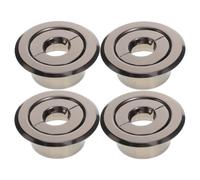 ABOOFAN 4 Pièces Plaque de Recouvrement Encastrée pour Tête de Sprinkler | Mécanisme de Rosace Ajustable, Alignement Précis, Compatible Différentes Épaisseurs de Plafond