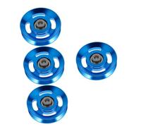 ABOOFAN 4 Pièces Poulie de Fitness Alliage Aluminium avec Roulement Accessoire de Musculation Compact et Stable Remplaçable pour Équipement Support de Poulie Bleu Profond