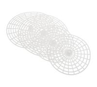 ABOOFAN 4 Pièces presseur de plaque de grille outil de pot de Assiette en filet Presseur en mailles en conserve filet de passage de pot en conserve plaque de fermentation White