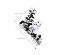 ABOOFAN 4 Pièces Punk Halloween Skull Hand Hair Barrettes With Spider Web Design Scary Zombie Horror Hair Clips For Women Party Accessories