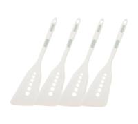 ABOOFAN 4 pièces Set de Spatules Silicone Résistantes Chaleur avec Manche Isolant Ustensiles Antiadhésifs Polyvalents pour Cuisine Domestique et Professionnelle pour Poisson Œufs et