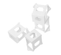 ABOOFAN 4 Pièces Support de Montage Rail pour Potentiomètre Bouton Poussoir Arrêt Urgence Installation Facile Robuste et Stable Usage Industriel et Domestique Lot de Blanc