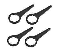 ABOOFAN 4 Pièces Tendeur De Couvercle De Seau Outil D'ouverture Seau à Eau Ouvre-tambour En Ouvre-couvercle Clé à Ouverture De Peinture Clé à Bonde Noir Plastique