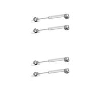 ABOOFAN 4 Pièces Tige Hydraulique de Porte D'armoire 100n en Acier au | Amortissement Doux, Résiste à Déformation, Installation Simple, Vis Incluses, pour Armoires Hautes et Panneaux