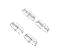 ABOOFAN 4 Pièces vapeur d'oeufs dessous de plat en acier inoxydable plateau de cuisine rack de vapeur rond grille de cuisson pour œufs