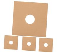 ABOOFAN 4 Pièces Vinyl Record Sleeves Kraft Paper Durable Storage Bags with Air Holes for Album Protection and Collection