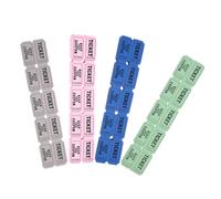 ABOOFAN 400 pièces Billets de Tirage Au Sort Colorés Lot de Billets Bleu Rose Vert Gris pour Événements et Activités