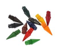 ABOOFAN 48 pièces Crayons de Couleur Rechargeables avec Pointe Graphite Têtes de Crayon Ergonomiques à Visser Accessoires Éternels pour Écriture et Dessin Adaptés pour École et Bureau
