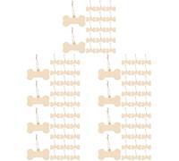 ABOOFAN 5 Ensembles copeaux de Bois d'os Artisanat de Chien Colza Mat ettiquettes personnalise Decoration Mural Artisanat de Plaque d'identité pour Chien os de Chien en Bois