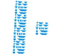 ABOOFAN 5 Ensembles Outil De Réparation De Dent De Voiture Aluminium Voiture Bosse Ventouse Kit De Débosselage De Voiture Suppression Extracteurs Onglets Petit Bleu Plastique 15 Pièces * 5
