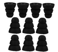 ABOOFAN 5 Paires Embouts D'écouteurs En Silicone Triple 3,8 Mm Coussinets D'oreille Anti-bruit Pour Écouteurs Intra-auriculaires