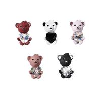 ABOOFAN 5 pièces Accessoires Manucure Ours avec Cristaux Scintillants Décoration Ongles Nail Art Créative et Unique Lot pour Styliser et Sublimer Vos Ongles