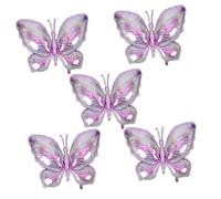 ABOOFAN 5 Pièces Ballons Aluminium Thème Décoration de Fête Anniversaire Accessoires Colorés pour Baptême et Communion pour Photobooth et Décorations de Jardin