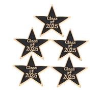 ABOOFAN 5 Pièces Broches de Remise des Diplômes Étoile de Pins Décoratifs pour Vêtements Chapeaux Accessoires Graduation