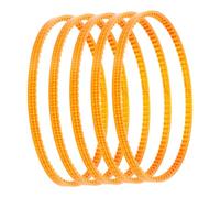 ABOOFAN 5 Pièces Ceinture De Machine à Bonbons Fournitures De Machine à Barbe à Papa Ceinture Réutilisable Pièces De Machine à Barbe à Papa Ceintures Robustes Ceinture Solide Orange Pp