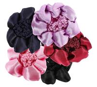 ABOOFAN 5 pièces Filets à Cheveux Élastiques pour Chignon de Danseuse Maille Fine Respirante Accessoires Chignon pour Filles et Professionnels Noir Bleu Rose Rouge foncé