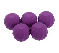 ABOOFAN 5 pièces Lot de Contenants Rechargeables pour Soin des Lèvres Forme de Boule Ronde Boîtes Vides Plastique Violettes pour Gloss DIY Lèvres Fait Maison Design Élégant et Portable