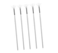 ABOOFAN 5 pièces Pinceaux Masque Visage Doux Applicateurs Éventail Fibres Synthétiques Amélioration Absorption Crème Soin Visage Application Uniforme pour Toutes Peaux