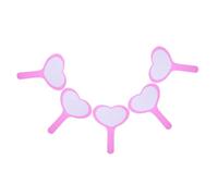 ABOOFAN 5 pièces Tableau Blanc à Main Simple Face Planche à Effacer à Sec Pratique Panneaux de Score Effaçables Forme de Cœur pour École et Compétitions