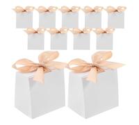 ABOOFAN 50 ensembles Boîte à Blanche avec Ruban Lot de Petites Boîtes Décoratives pour Mariages et Festifs Pratique pour Douceurs et Présentations Raffinées