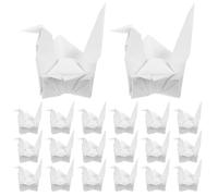 ABOOFAN 50 Grues en Papier Origami Blanc Pré-pliées Décorations Prêtes à L 39 Emploi pour Mariage Fête et Shower Accessoire Photo et Décoration de Table Pack de 50 Pièces