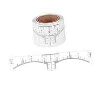 ABOOFAN 50 Marqueurs Autocollants Sourcils Transparents, Règle De Positionnement Plastique, Outil De Mesure Professionnel Pour Maquillage Et Tatouage Des Sourcils