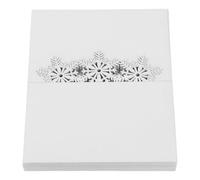 ABOOFAN 50 Pièces Cartes de Nom Flocon de Neige pour Noël en Papier Blanc Solide, Surface Écrivable, 50 Marque-places Festifs pour Dîners et Mariages