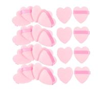 ABOOFAN 50 pièces Love Heart Makeup Puff For Loose Powder Face Puff Soft Cosmetic Sponge For Even Application And Setting Powder