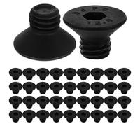 ABOOFAN 50 Pièces Vis à Tête Plate en Acier au Carbone M6 10.9, Jeu de Vis Multi-usages pour Assemblage Meuble et Équipements Mécaniques, Surface Affleurante Après Installation