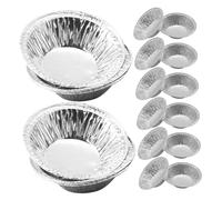ABOOFAN 500 Pièces Moules Mini Aluminium Jetables pour Cuisson Tartelettes Pâtisseries Résistants Four Empilables Usage Polyvalent Camping Boulangeries