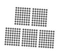 ABOOFAN 5feuilles Marqueurs Réfléchissants pour Scanner Points de Suivi pour Systèmes Alignement Marqueurs de Référence pour Modélisation Inverse