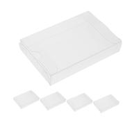 ABOOFAN 5pièces Porte-Cassette Transparent PVC pour Et Rangement De Cassettes Audio Résistant Poussière Humidité