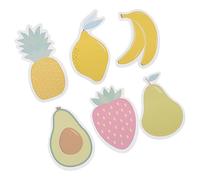 ABOOFAN 6 pièces Bloc-notes Adhésifs Fruits Mignons Autocollants Memo DIY pour Bureau Maison École Notes Fruitées Décoratives avec Adhésif Fort Organisation Pratique et Design Ludique