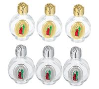ABOOFAN 6 Pièces Bouteilles Verre Récipients Décoratifs Verre pour Baptême Mariage Communion Église Voyage et Bureau avec Design de Rose