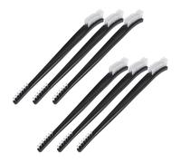ABOOFAN 6 Pièces Brosse à Double Tête Noire en Plastique Tête Rotative Flexible et Manche Ergonomique, Brosse de Nettoyage Douce pour Tuyaux, Entretien Industriel et Usage Courant