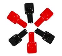 ABOOFAN 6 Pièces Cache Bornes Batterie Protection Bornes Électriques Voiture Rv Prolongateur Vie Isolant Rouge Noir