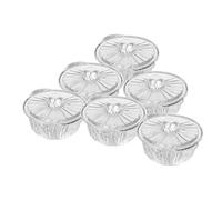 ABOOFAN 6 Pièces Casseroles Aluminium Jetables avec Couvercles Pots de Camping Portables Résistants à Haute Température pour Soupe et Hot Pot Plein Air