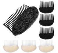 ABOOFAN 6 pièces Éponge Coiffante pour Volume et Chignon Outil Invisible Facile à Utiliser Accessoires Cheveux pour Femmes et Filles Blanc et Noir