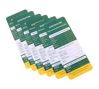 ABOOFAN 6 Pièces étiquettes d'avertissement marqueur échafaudage inspection sites petit sécurité se précipiter plaine industriel prudence balises d'état PVC