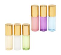 ABOOFAN 6 Pièces Flacon Roll-on en Verre Étanche et Facile à Remplir 5ml pour Huiles Essentielles et Liquides pour Voyager et Se Glisser un Paquet à Main